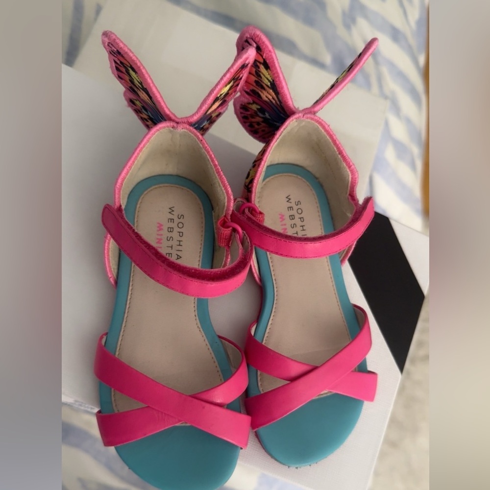 Sophia Webster Kids Pink and Blue Sandals